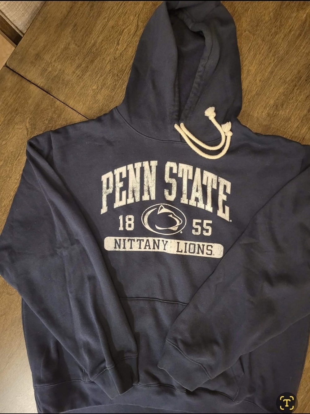 League Navy Blue Penn State Pullover Hoodie with White Logo